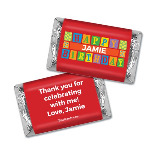 Primary Party Personalized Miniature Wrappers
