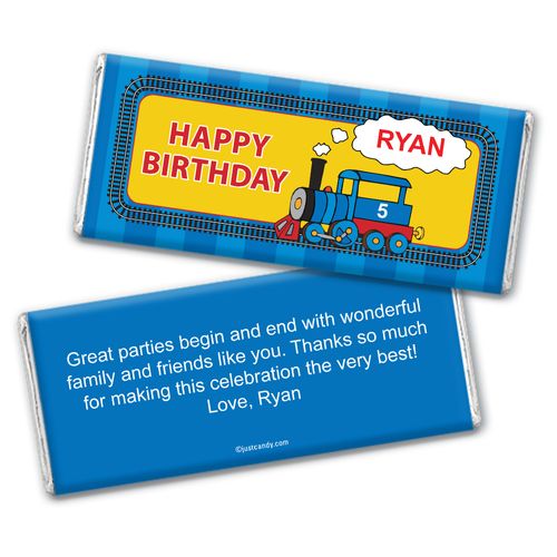 Choo Choo Train Personalized Candy Bar - Wrapper Only