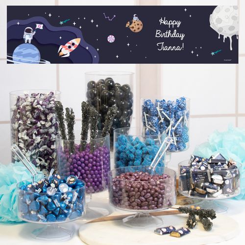 Personalized Deluxe Space Birthday Candy Buffet - Out of this World