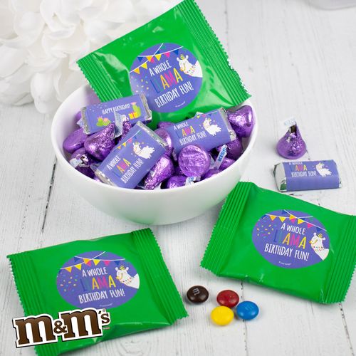 Kids Birthday Llama Pinata Chocolate Candy Mix 2lb Bag - 113 pieces