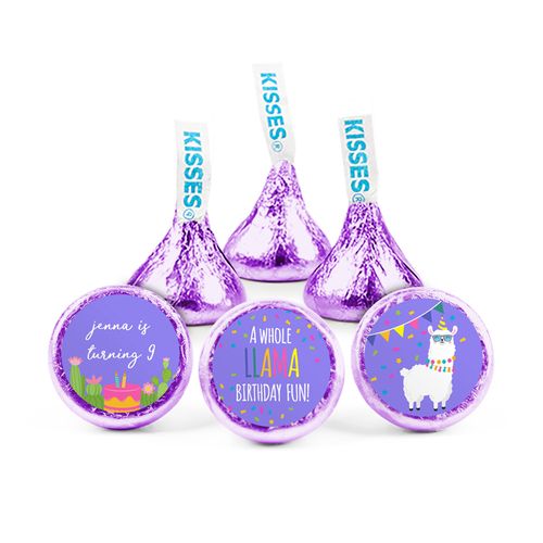 Personalized Party Llama Birthday Hershey's Kisses