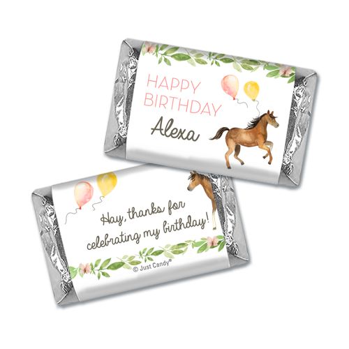 Galloping Birthday Kids Birthday Personalized Miniature Wrappers