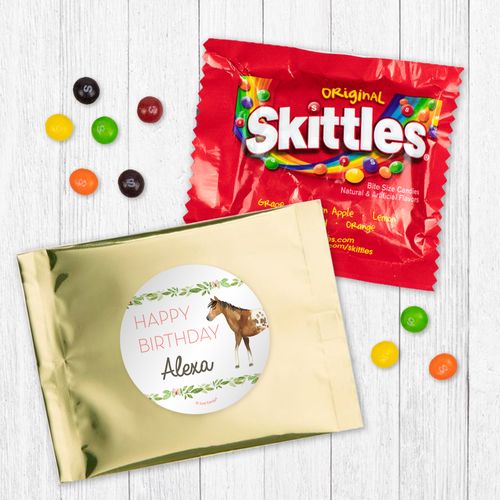 Personalized Horse Birthday Skittles - Wild Horse