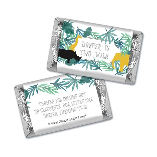 Personalized Birthday Wandering Wild Things Hershey's Miniatures Wrappers