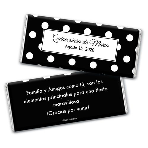 Dia Lleno de Punto Personalized Candy Bar - Wrapper Only