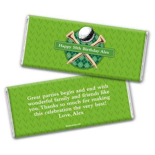 Par-Tee Time Personalized Candy Bar - Wrapper Only