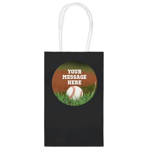 Baseball Personalized 5" Handle Bags (24 pack)
