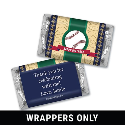 Vintage Baseball Personalized Miniature Wrappers