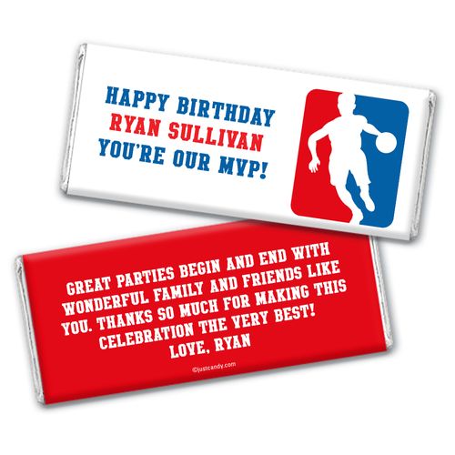 Point Guard Personalized Candy Bar - Wrapper Only