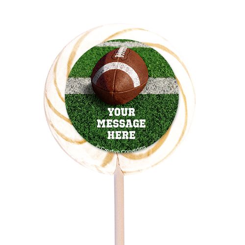 Football Personalized 3" Lollipops (12 Pack)