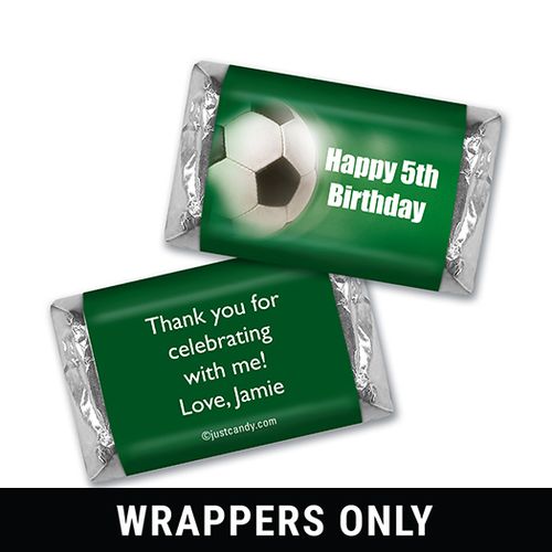 Birthday Personalized HERSHEY'S MINIATURES Wrappers Large Soccer Ball