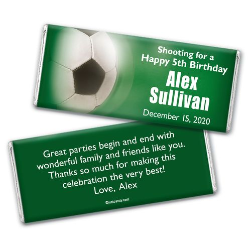 Soccer Personalized Candy Bar - Wrapper Only