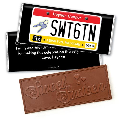 On The RoadEmbossed Happy Birthday Bar Personalized Embossed Chocolate Bar Assembled