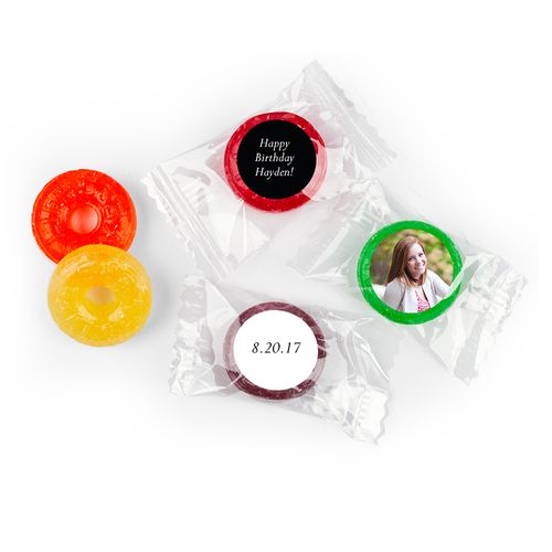 Add Your Photo Personalized Birthday LIFE SAVERS 5 Flavor Hard Candy Assembled