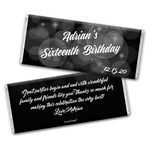 Bubbly Birthday Personalized Candy Bar - Wrapper Only