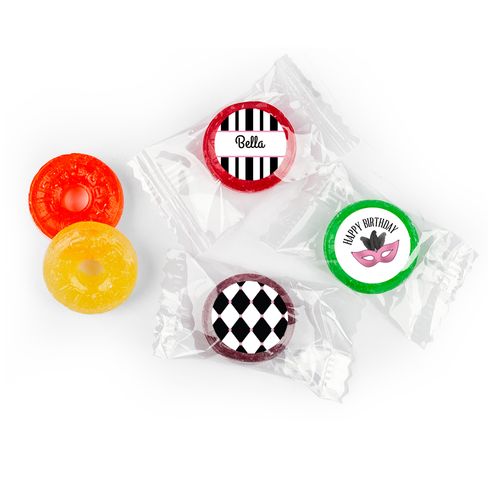 Birthday Personalized Life Savers 5 Flavor Hard Candy Harlequin Masquerade