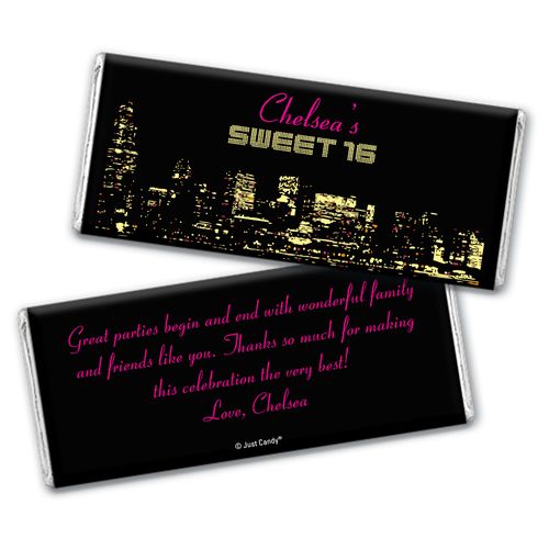 City Skyline Personalized Candy Bar - Wrapper Only