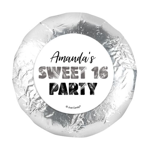 Personalized Sweet 16 Birthday Beach Party 1.25" Sticker (48 Stickers)s