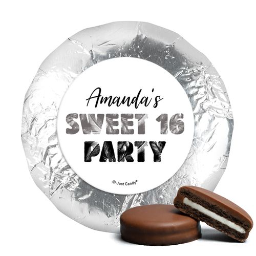 Personalized Sweet 16 Birthday Beach Party Chocolate Covered Foil Oreos s