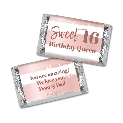 Personalized Personalized Sweet 16 Birthday Queen Hershey's Miniatures Wrappers
