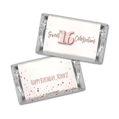 Personalized Personalized Sweet 16 Confetti Celebration Hershey's Miniatures