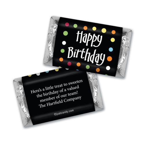 Personalized Hershey's Miniatures - Birthday Polka Dot