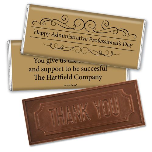 Administrative Professionals Gifts Thank You Embossed Thank You Chocolate Bar You Deserve It