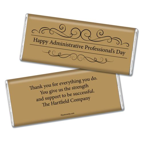 Thank You Personalized Chocolate Bar Administrative Professionals Gifts You Deserve It