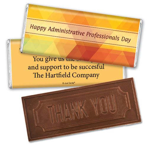 Business Embossed Thank You Chocolate Bar Colorful Administrative Professionals Day