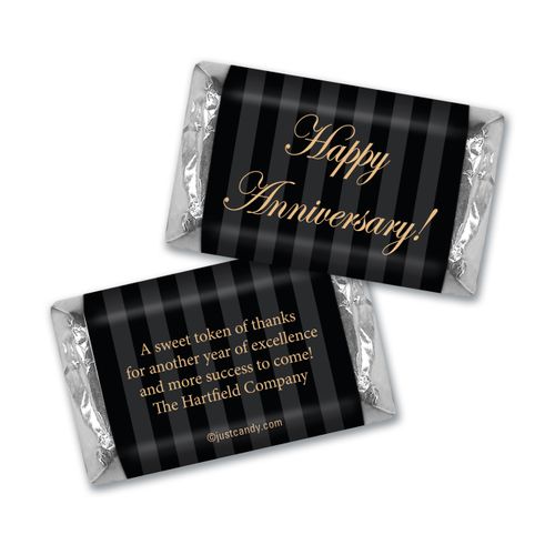Personalized Hershey's Miniatures - Administrative Professionals Day Formal Gold and Pinstripes