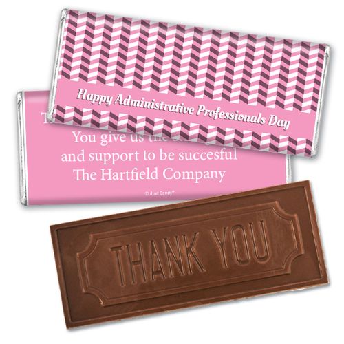 Administrative Professionals Day Embossed Thank You Chocolate Bar Illusion