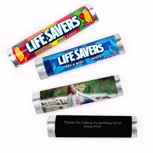 Personalized Sweet 16 Full Photo Lifesavers Rolls (20 Rolls)