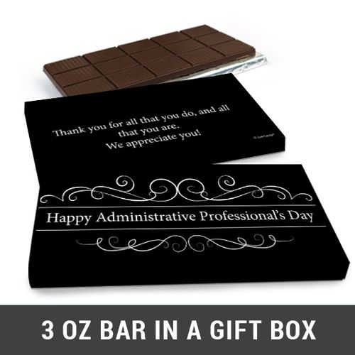 Deluxe Personalized You Deserve It Business Belgian Chocolate Bar in Gift Box (3oz Bar)