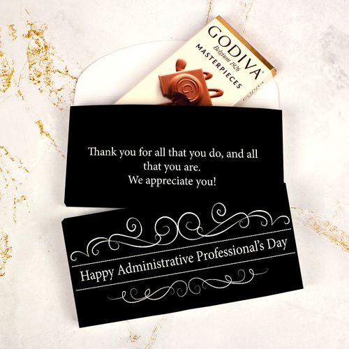 Deluxe Personalized Business Administrative Professionals Godiva Chocolate Bar in Gift Box