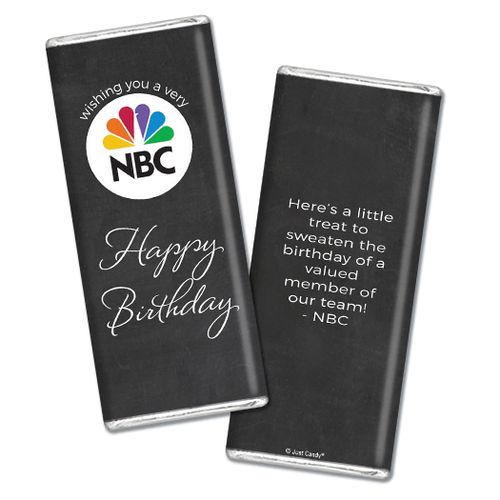 Personalized Chocolate Bar & Wrapper - Birthday Add Your Logo Script