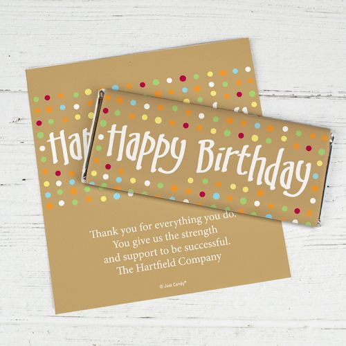 Birthday Surprise Personalized Candy Bar - Wrapper Only