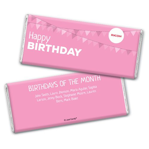 Personalized Chocolate Bar Wrappers Only - Add Your Logo Birthday of the Month