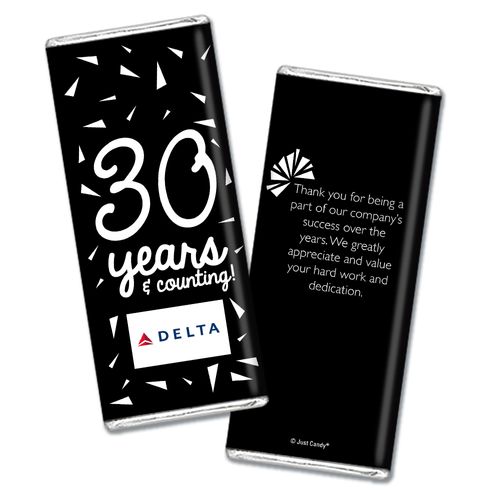 Personalized Chocolate Bar Wrappers Only - Birthday Add Your Logo Confetti