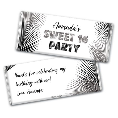 Personalized Sweet 16 Beach Party Chocolate Bar