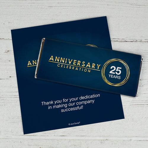 Personalized Work Anniversary Celebration Chocolate Bar Wrappers Only