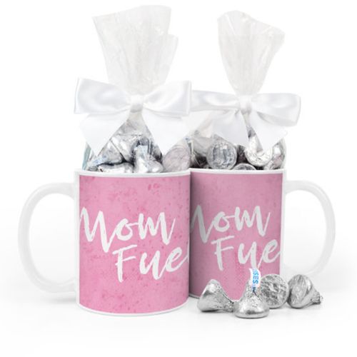 Baby Girl Announcement Mom Fuel 11oz Mug with Hershey's Kisses