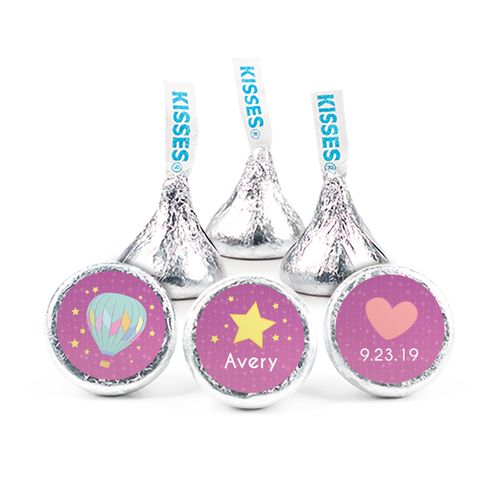 Personalized Girl Birth Announcement Stars Hershey's Kisses