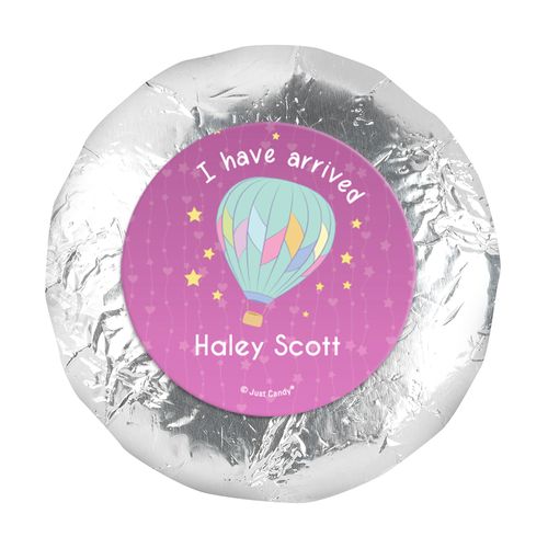 1.25in Stickers - Personalized Girl Birth Announcement I Have Arrived (48 Stickers)