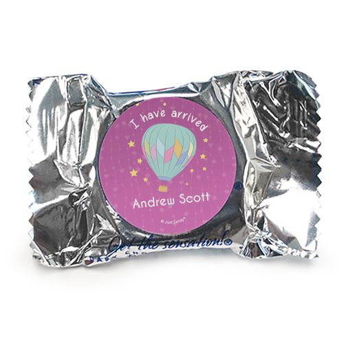 York Peppermint Patties - Personalized Girl Birth Announcement I Have Arrived