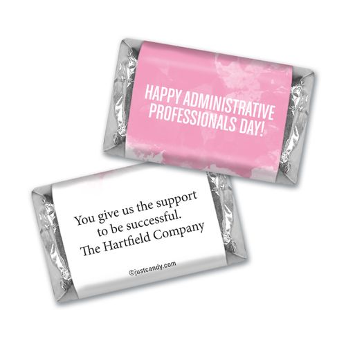 Personalized Hershey's Miniatures - Administrative Professionals Day Watercolor Blots