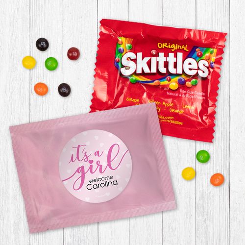 Personalized Girl Birth Announcement It?s a Girl - Skittles