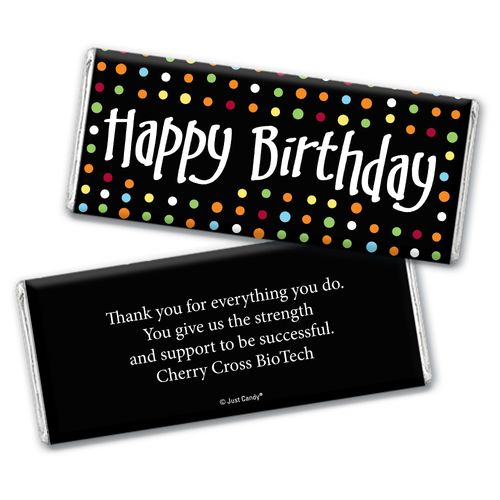 Birthday Personalized Chocolate Bar Polka Dot