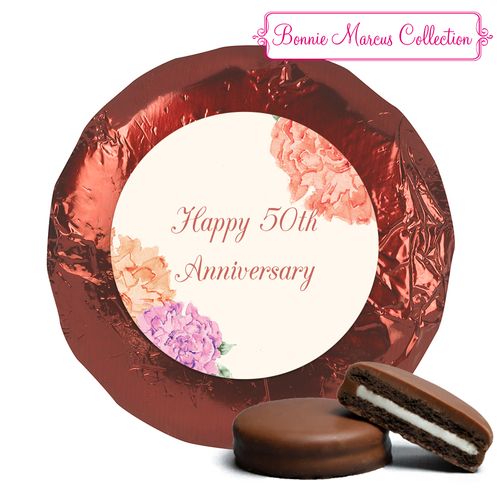 Blooming Joy Anniversary Favors Milk Chocolate Covered Oreo Assembled