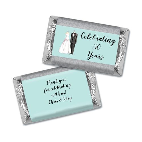 Forever Together Anniversary Personalized Miniature Wrappers