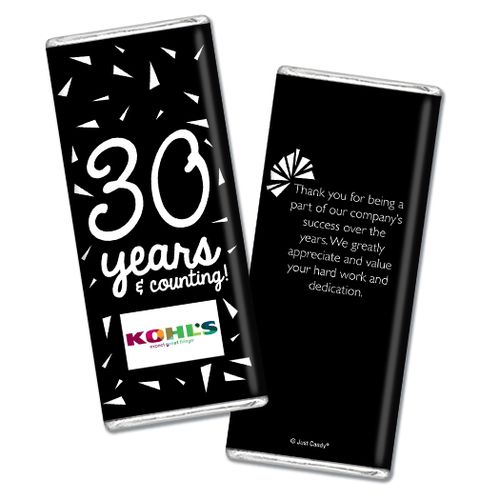 Personalized Chocolate Bar & Wrapper - Birthday Add Your Logo Confetti